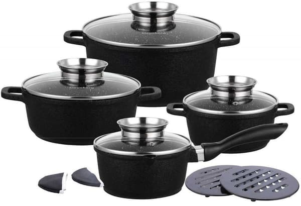SET MED 12 ELEMENT KLAUSBERG KB-7360 GRANITKRUKOR