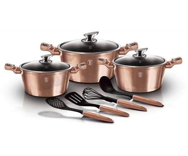 BERLINGER HAUS BH-6161 ROSE GOLD GRANIITTINEN RUUTUSARJA 17 ELEMENTTIÄ.