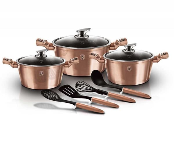 BERLINGER HAUS ROSE GULD BH-6151 GRANIT KRYTA SET