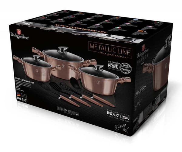 BERLINGER HAUS ROSE GULD BH-6151 GRANIT KRYTA SET