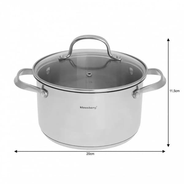 KLAUSBERG GRYDE MED LÅG 3,3 L KB-7213