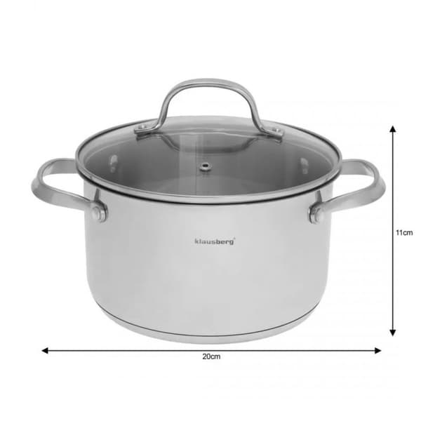 RUUTUSETTI 9 ELEMENTTIÄ KLAUSBERG KB-7215 TERÄS 18/10