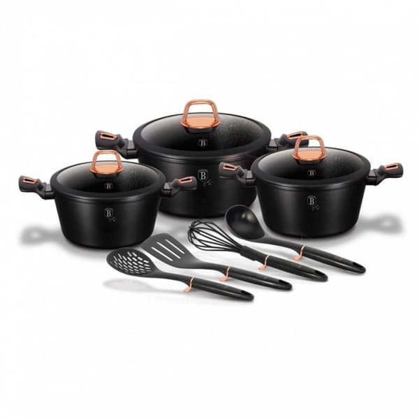 BERLINGER HAUS BH-6154 SORT ROSE GRANIT GRYDER SÆT