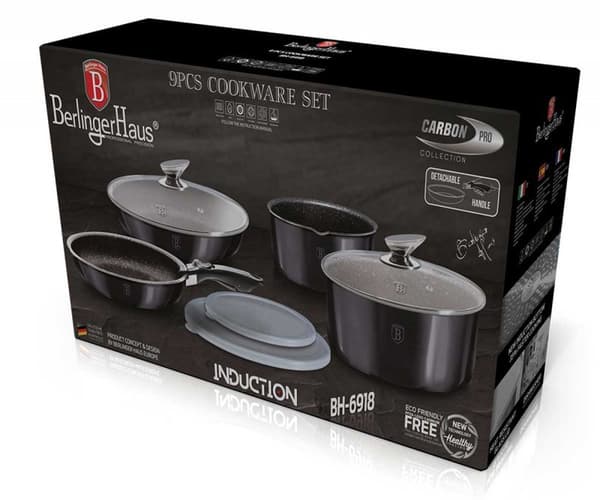 BERLINGER HAUS BH-6918 CARBON PRO GRANIT GRYTA SET