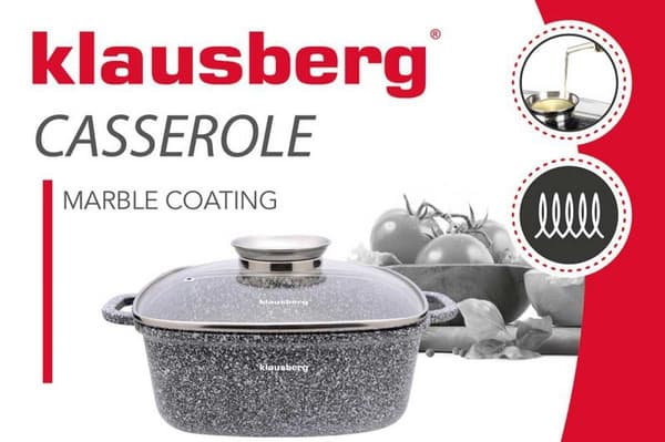 KLAUSBERG MARMORGRYDE 26cm KB-7531 5,5L