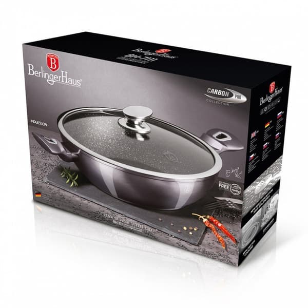 GRANITKRYDE WOK 28cm BERLINGER HAUS BH-7111 CARBON PRO