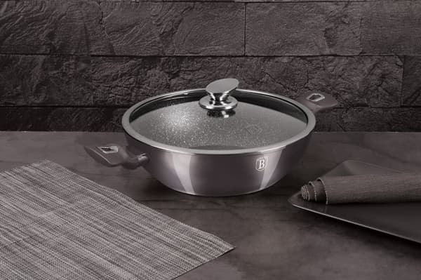 GRANITKRYDE WOK 28cm BERLINGER HAUS BH-7111 CARBON PRO