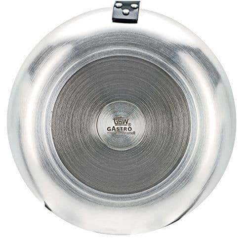GSW Gastro Traditionell Stekpanna Lyonnaise utan lock, aluminium, silver/svart, 32cm - 860765