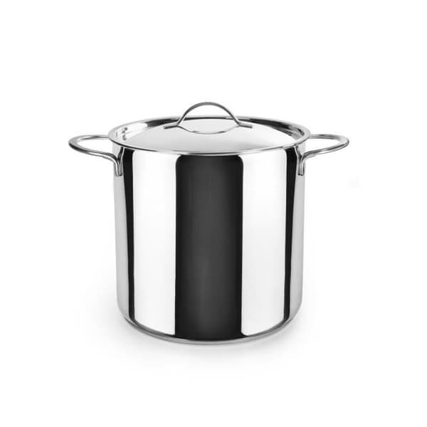 IBILI - Mycket hög kärl med Noah lock, 22 cm, 18/10 rostfritt stål, Kompatibel med induktion