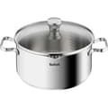 Miniatyrbild 1 av 4: Tefal Faitout 24 cm, Induktion, Rostfritt stål 18/10, 10 års garanti, Glaslock med filter, Duetto A7054663