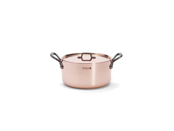 de Buyer 6466.24, 5,4 l, Rund, Kobber, Kopper, Rustfritt stål, Støpejern