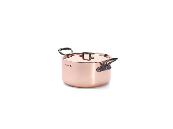 de Buyer 6466.24, 5,4 l, Rund, Kobber, Kopper, Rustfritt stål, Støpejern