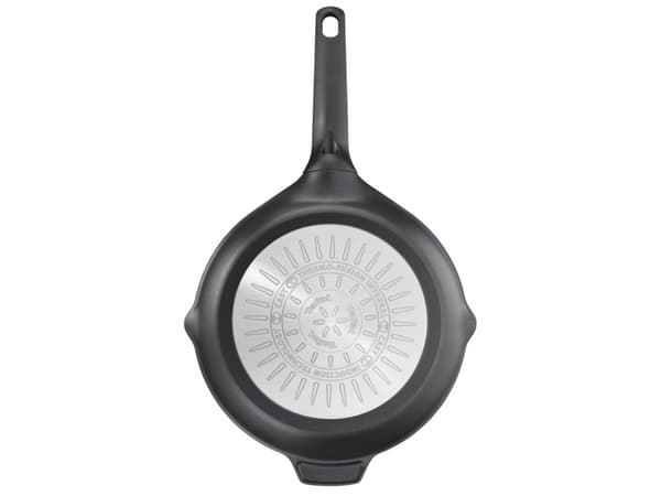 Tefal E24940, Rund, Sort, Støpt aluminium, Titan, 4 person(er), Keramisk, Gass, Halogen, Induksjon, Forseglet Plate