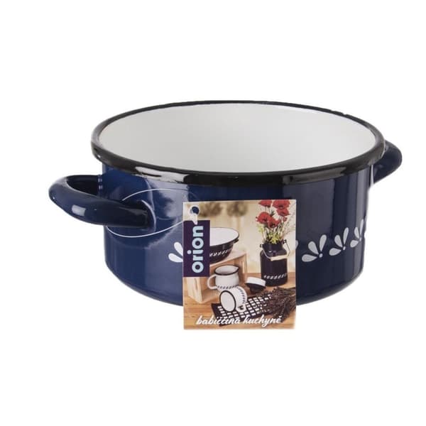 Gryta, emaljerad gryta, 16 cm, 1,5 l, blå