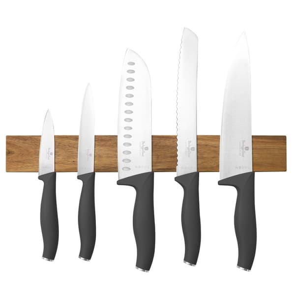 SÆT MED 5 KØKKENKNIVE MED BLADE BERLINGER HAUS BH-2940 ANTRACIT