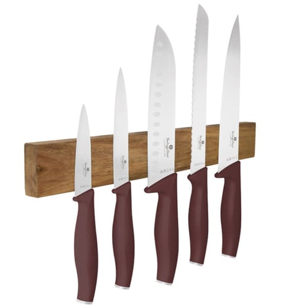 SÆT MED 5 KØKKENKNIVE MED BLADE BERLINGER HAUS BH-2944 LEONARDO