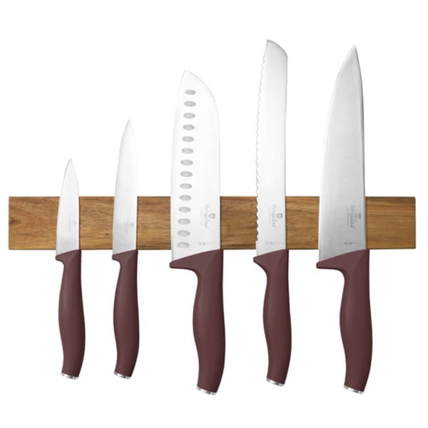 SÆT MED 5 KØKKENKNIVE MED BLADE BERLINGER HAUS BH-2944 LEONARDO