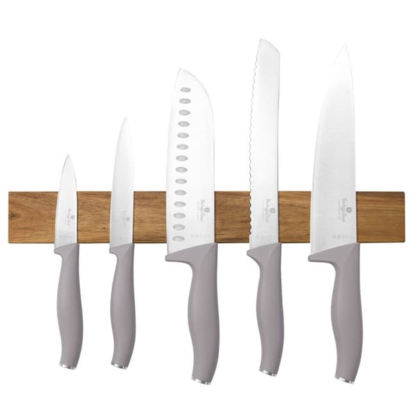 SÆT MED 5 KØKKENKNIVE MED BLADE BERLINGER HAUS BH-2946 TAUPE