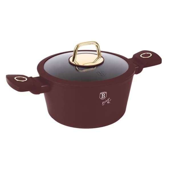 TITANIUM GRYDE MED LÅG 20cm BERLINGER HAUS BH-8040 LEONARDO