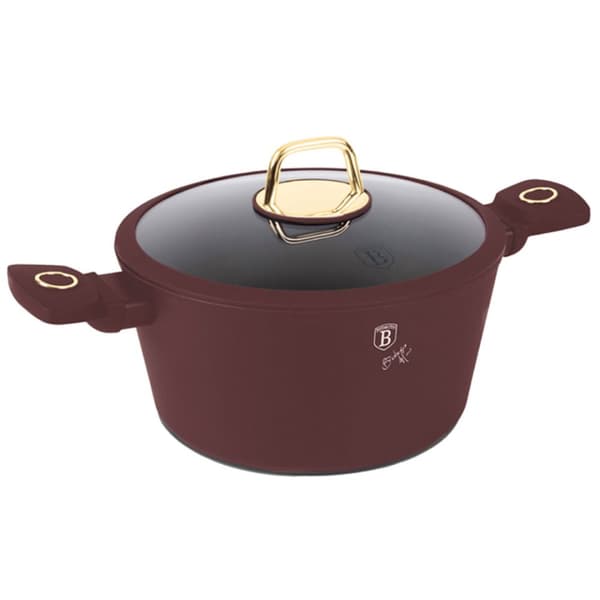 TITANIUM GRYDE MED LÅG 30cm BERLINGER HAUS BH-8043 LEONARDO