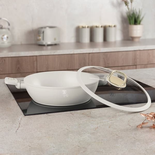 FLAD TITANIUM GRYDE MED LÅG 28cm BERLINGER HAUS BH-8068 SAHARA