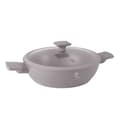 Miniatyrbillede 1 af 7: FLAD TITANIUM GRYDE MED LÅG 30cm BERLINGER HAUS BH-8099 TAUPE