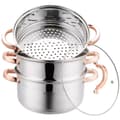 Pikkukuva 1 / 6: KLAUSBERG HÖYRYPATU 4 KPL 24 cm KB-7735 ROSE GOLD
