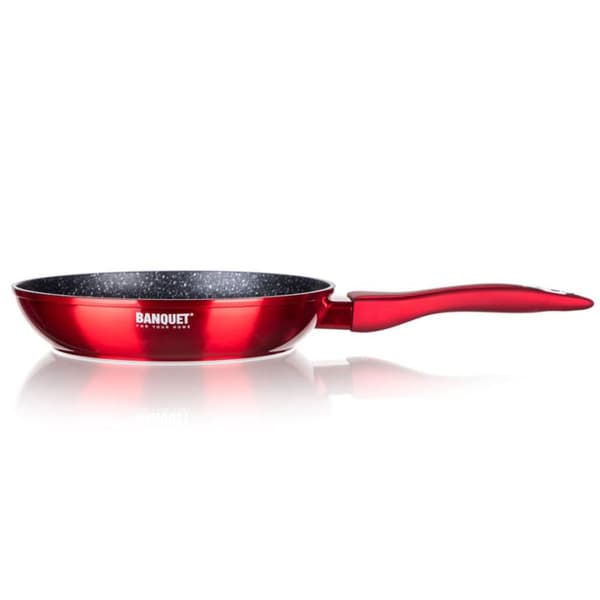 GRANITSTEKPanna 28cm BANKETT METALLISK RÖD