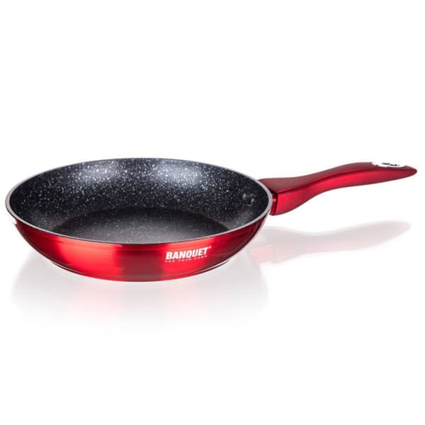 GRANITSTEKPanna 28cm BANKETT METALLISK RÖD