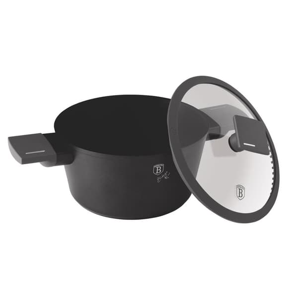 TITANIUM GRYDE MED LÅG 28cm BERLINGER HAUS BH-8132 ANTRACIT