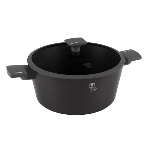 TITANIUM GRYDE MED LÅG 28cm BERLINGER HAUS BH-8132 ANTRACIT