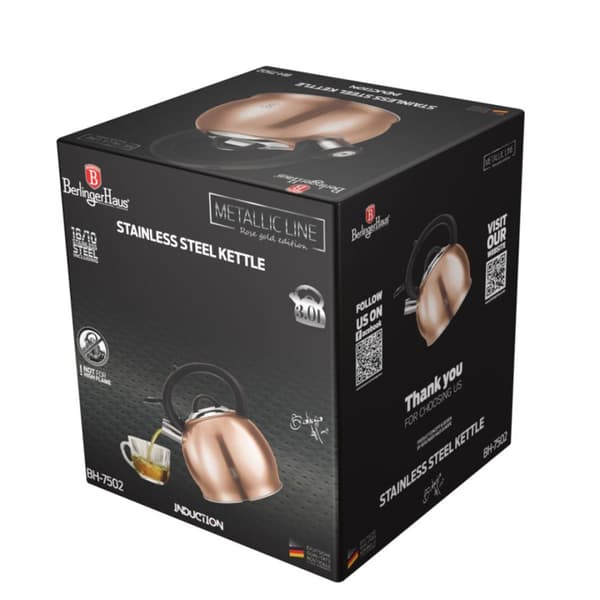 KEDEL 3L BERLINGER HAUS BH-7502 MED FLØJTE ROSE GULD