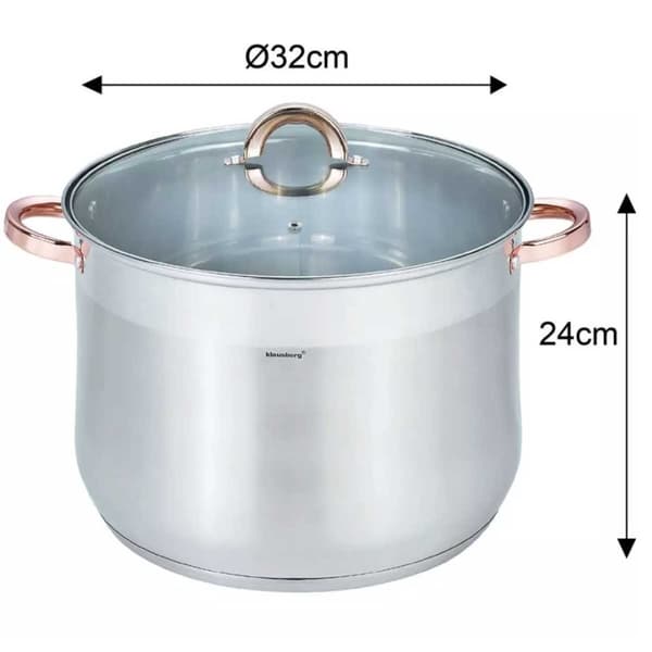 KLAUSBERG GASTROKRUTA MED LOCK 32cm 18,7L KB-7797