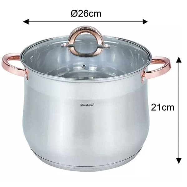 KLAUSBERG GASTROKRUTA MED LOCK 26cm 10,7L KB-7794