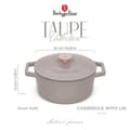 Pikkukuva 3 / 8: VALURAUTAINEN PATA 24cm 4,35L BERLINGER HAUS BH-6525 TAUPE