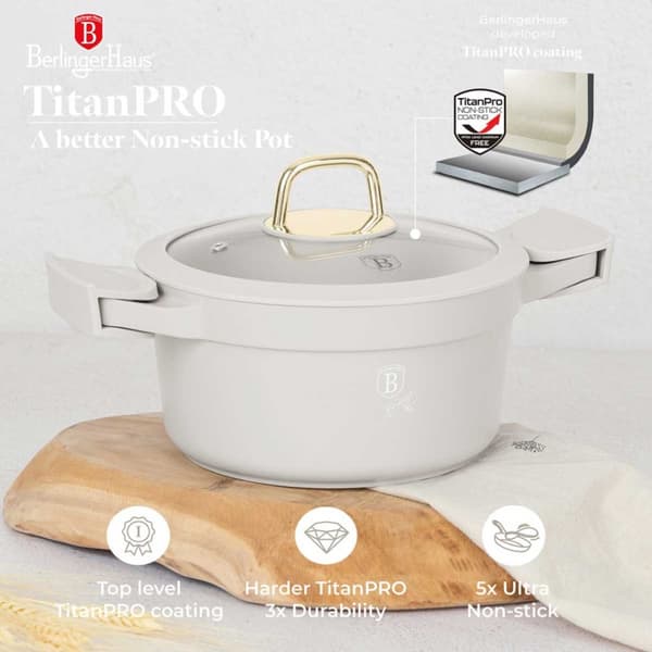 TITANKRUKA MED LOCK 20cm BERLINGER HAUS BH-7786 SAHARA
