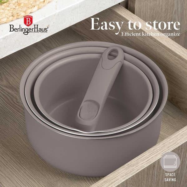 TITANIUM KRUTA SET 12 DELAR BERLINGER HAUS BH-8251 TAUPE