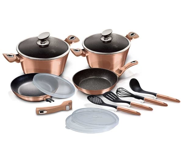 BERLINGER HAUS BH-7058 ROSEGULD GRANIT GRANIT SET, 13 DEL