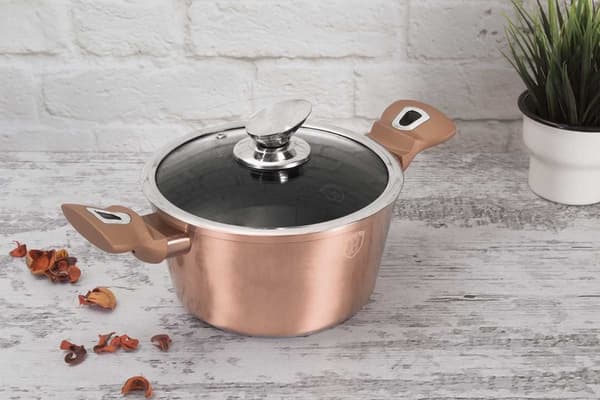 BERLINGERHAUS BH-7047 ROSE GULD GRYTA OCH PANOR SET