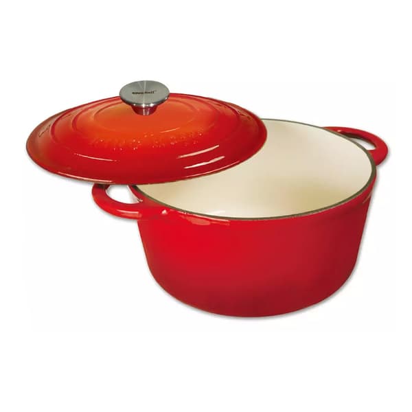 EMALERET STØBEJRNS GRYDE 24cm KINGHOFF KH-1529