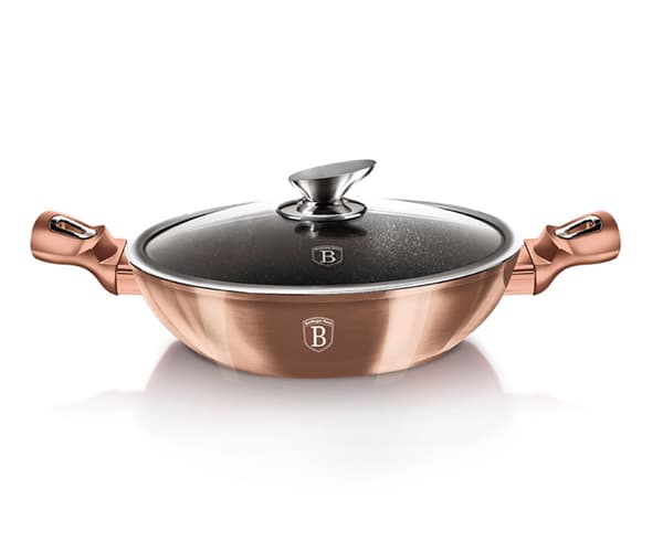 GRANIT WOK 30cm BERLINGER HAUS BH-7100 ROSE GULD