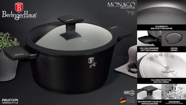 TITANIUM GRYDE 24cm BERLINGER HAUS BH-7087 MONACO