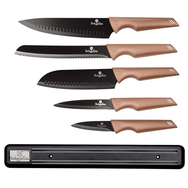 SÆT MED 5 BERLINGER HAUS BH-2697 KØKKENKNIVE MED STRIP