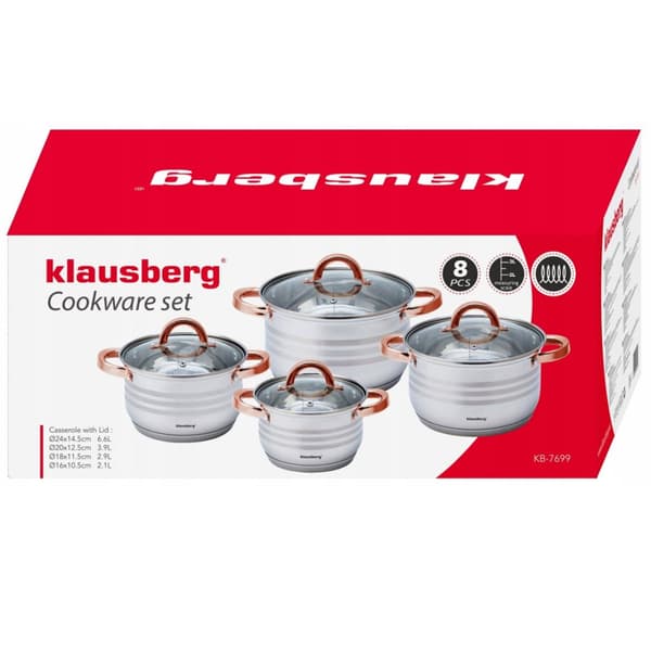 KLAUSBERG KB-7699 8-OSAINEN RUOTOAINESETTI