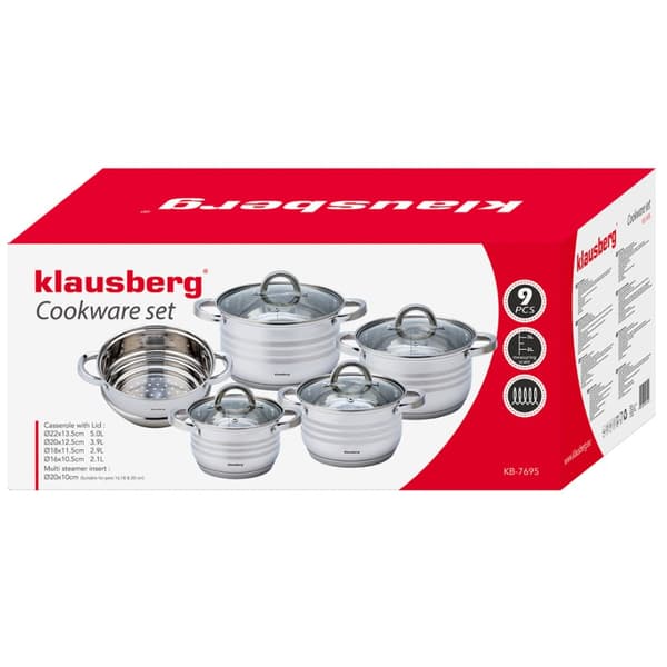 KLAUSBERG KB-7695 9-OSAINEN RUOTOAINESETTI