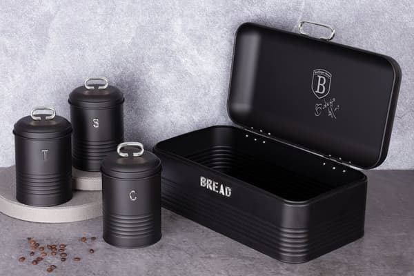 BRØDÆSKE MED BEHOLDERSÆT BERLINGER HAUS BH-6754 SORT SØLV