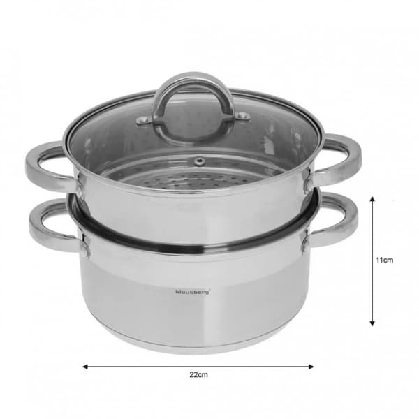 KLAUSBERG ÅNGGRÄTA 3 ST 22 cm KB-7141