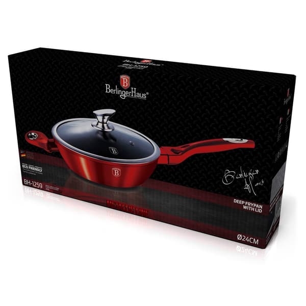 GRANIT STEEKPANA 28cm BERLINGER HAUS RED METALLIC LINE BH-1260