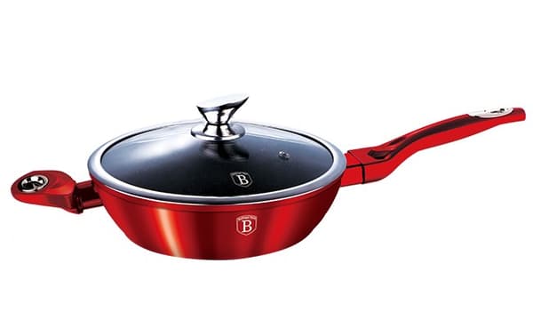 GRANIT STEEKPANA 28cm BERLINGER HAUS RED METALLIC LINE BH-1260