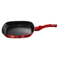 Miniatyrbillede 1 af 6: GRANIT GRILLPANDE 28cm BERLINGER HAUS RED METALLIC LINE BH-1271